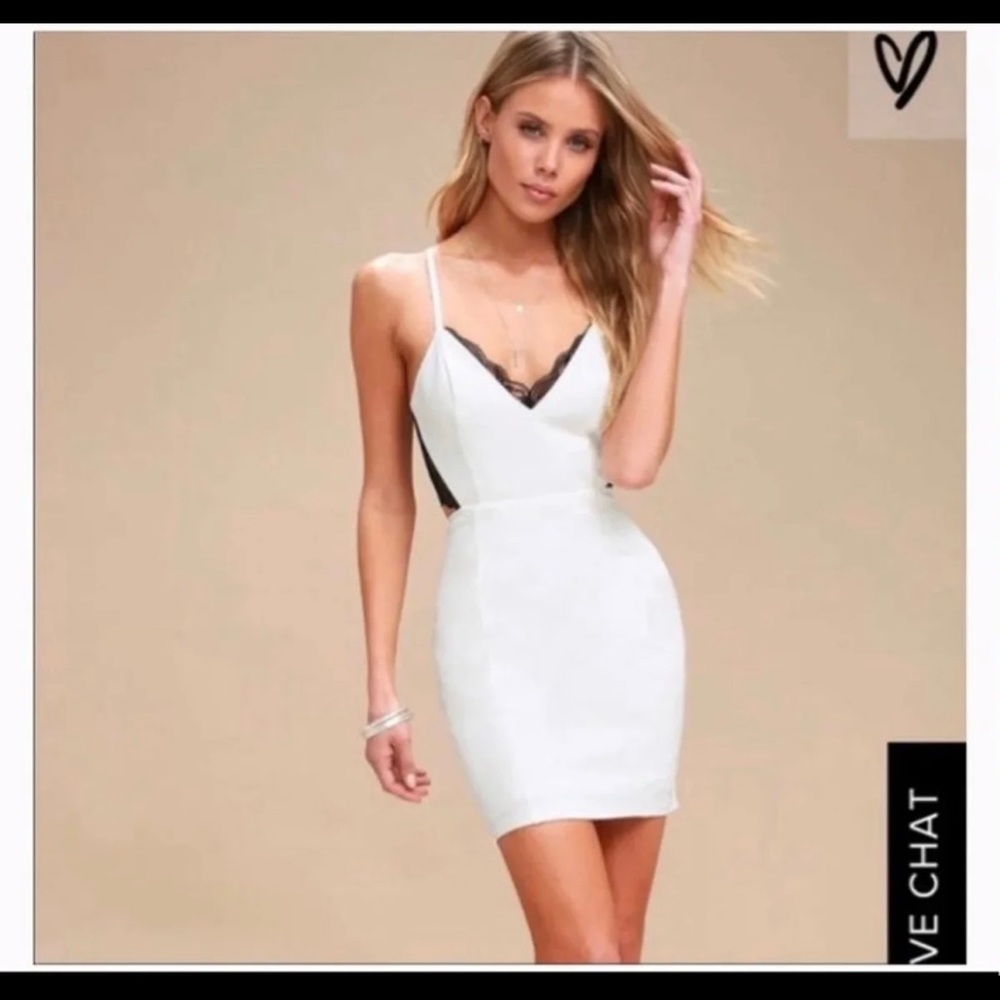 Lulu’s white cocktail dress